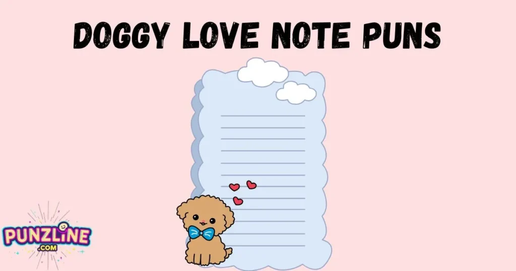 Doggy Love Note Puns