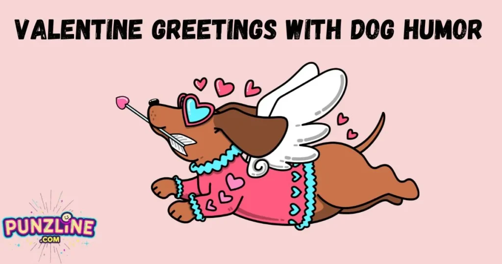 Valentine Greetings With Dog Humor