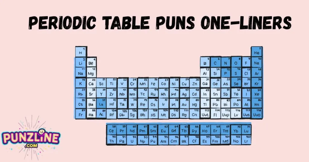 Periodic Table Puns One Liners