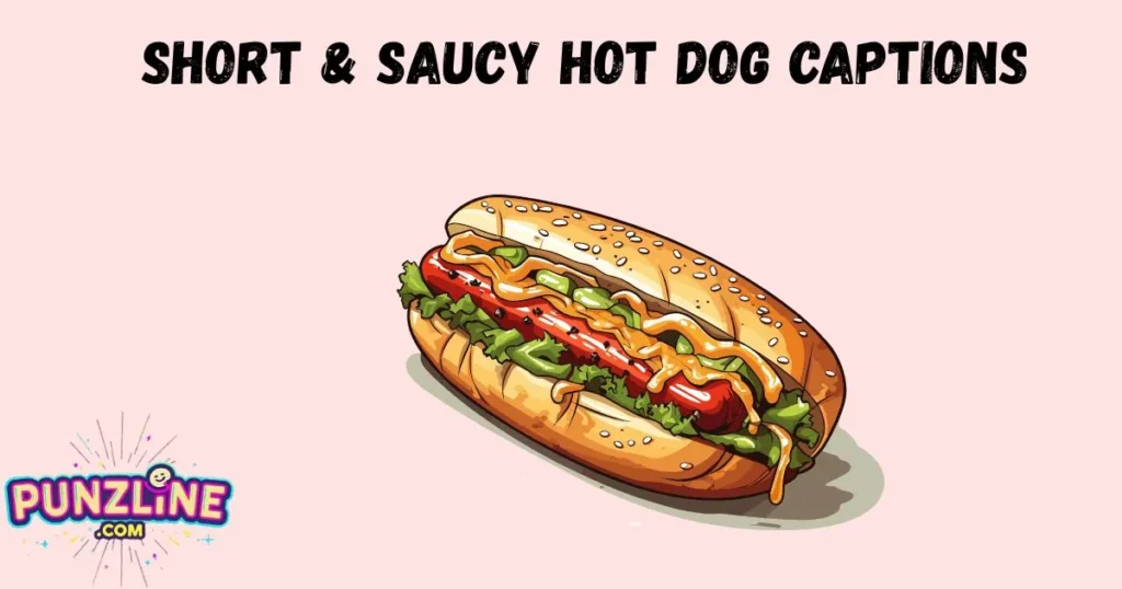 Short And Saucy Hot Dog Captions