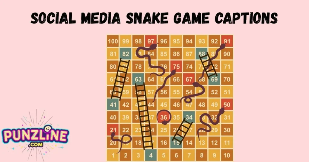 Social Media Snake Game Captions