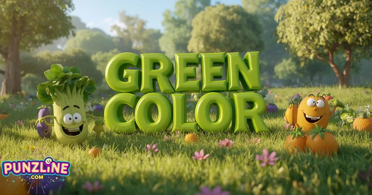 Green Color Puns