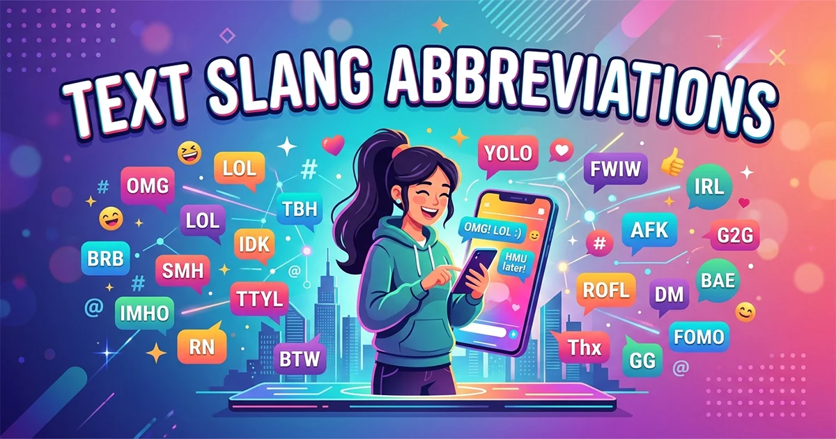 200+ Text Slang Abbreviations and Their Meanings Full Guide